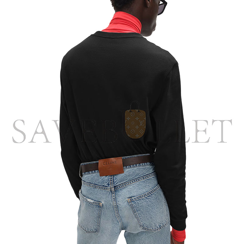 Ce1i*e LONG SLEEVED T-SHIRT IN COTTON JERSEY RX0LE1242.38AW